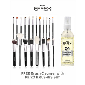 PE-20 Makeup Brushes
