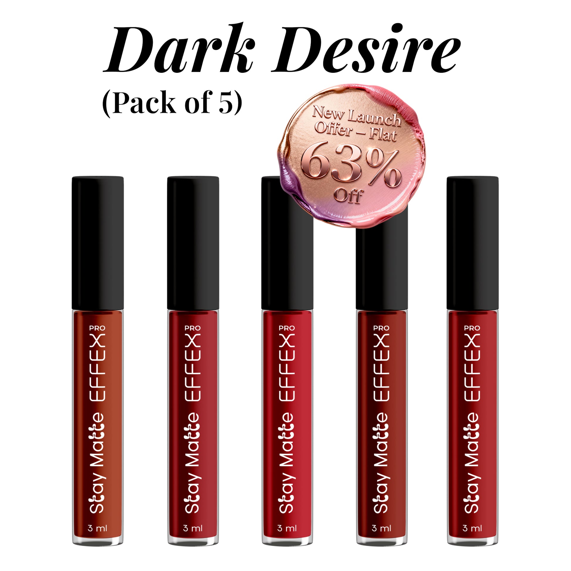 Stay Matte - Dark Desire (Pack of 5)