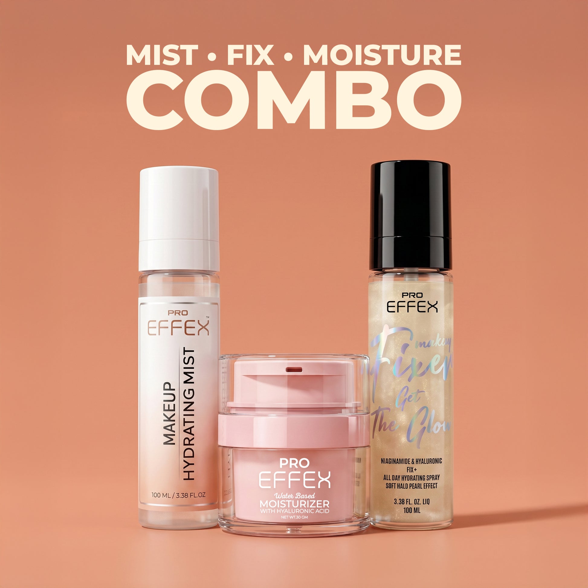 Glow All Day Combo • Prep, Mist & Fix in One Kit