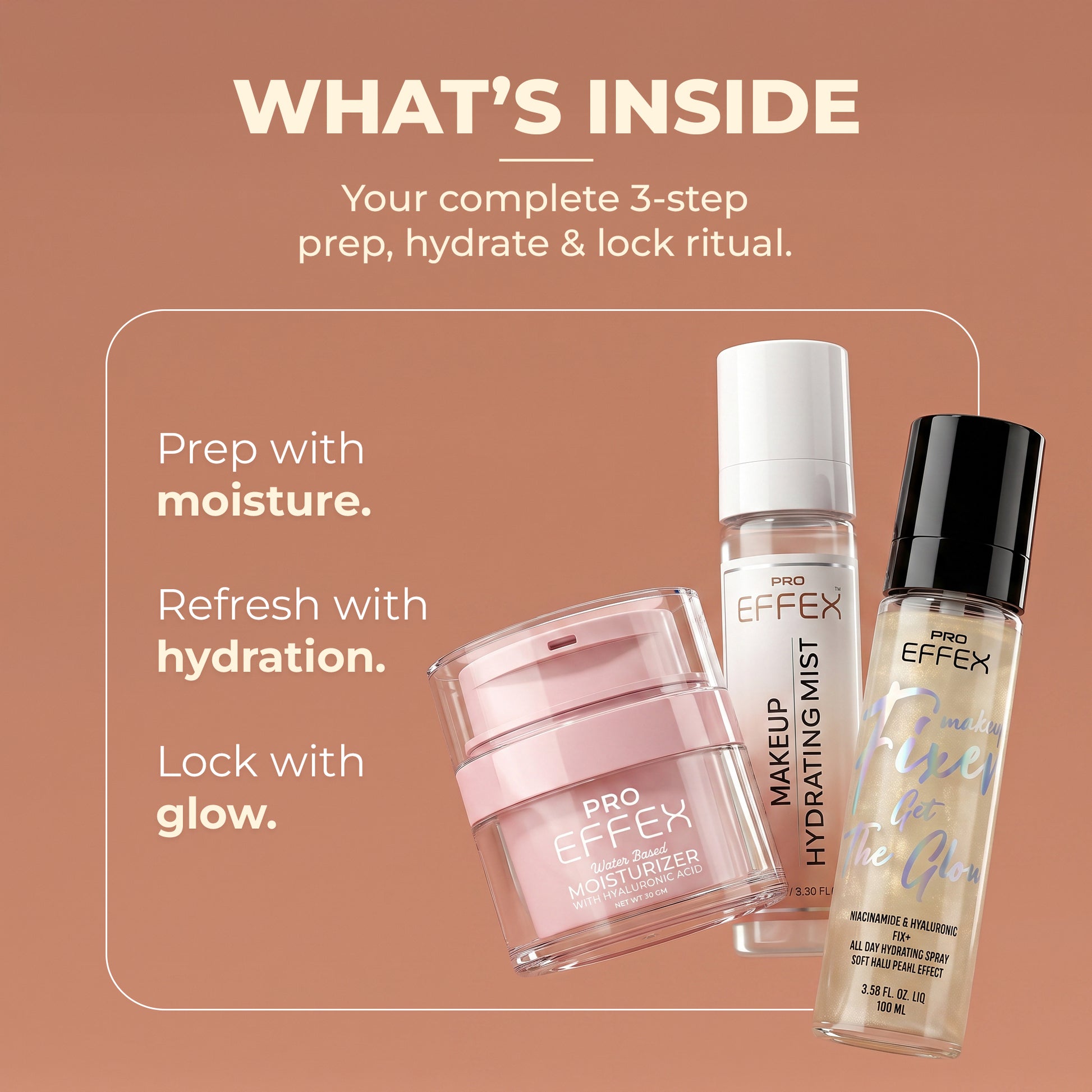 Glow All Day Combo • Prep, Mist & Fix in One Kit
