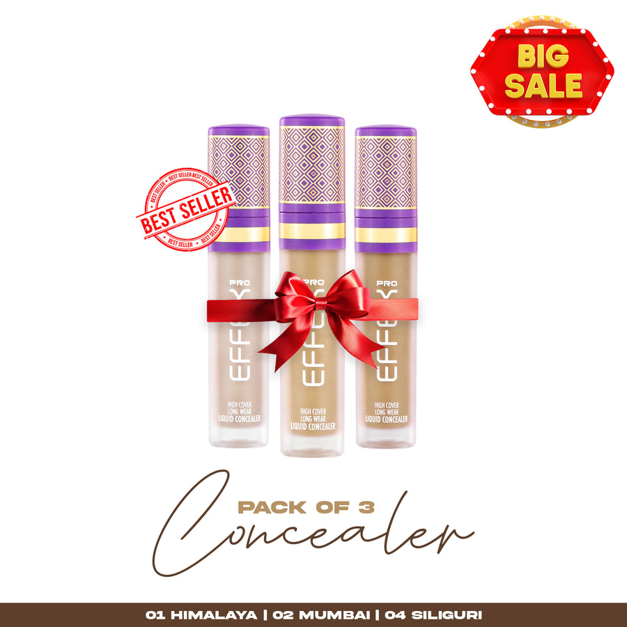 Pack of 3 - High Cover Liquid Concealer