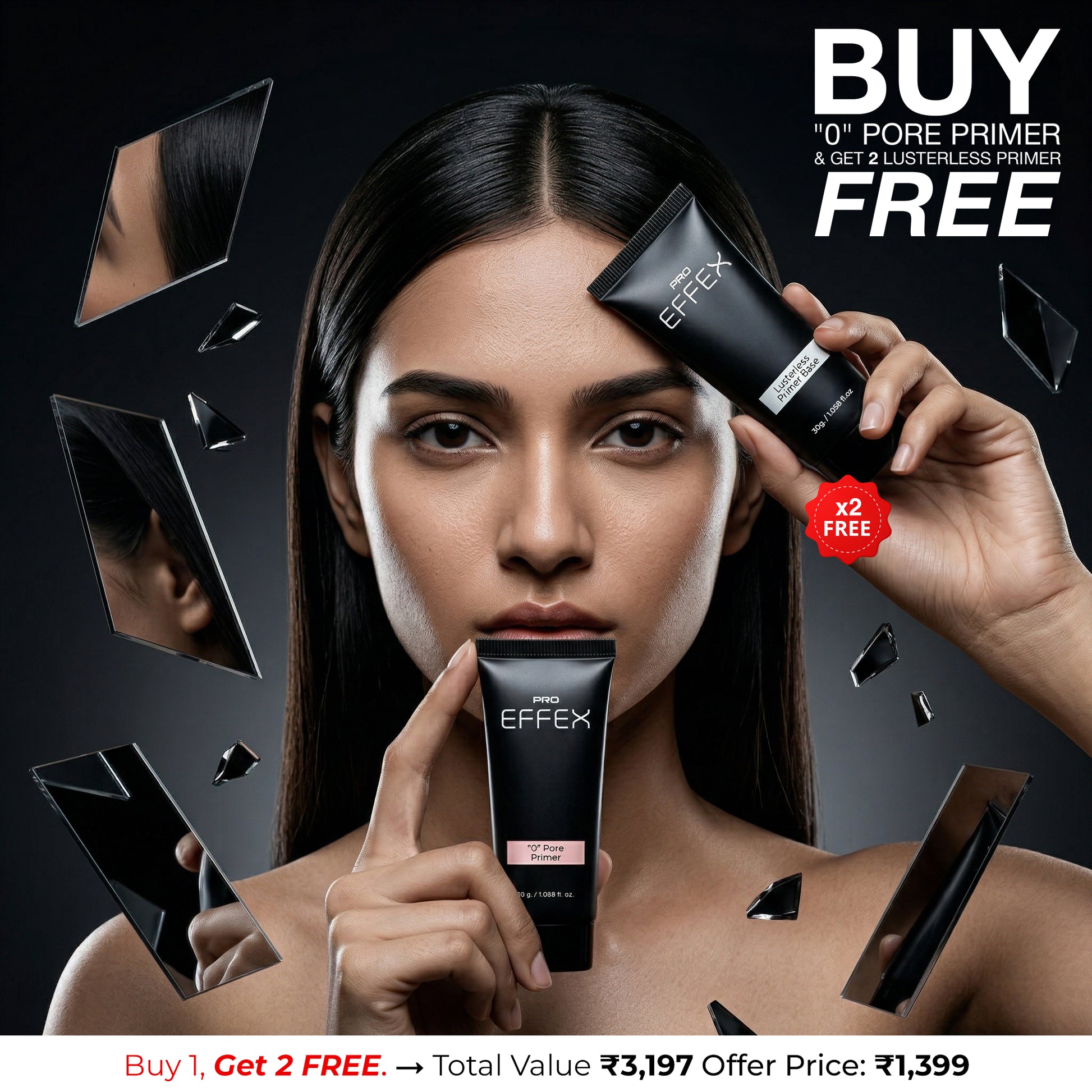 Buy One "0" Pore Primer & Get 2 Lusterless Primer Free