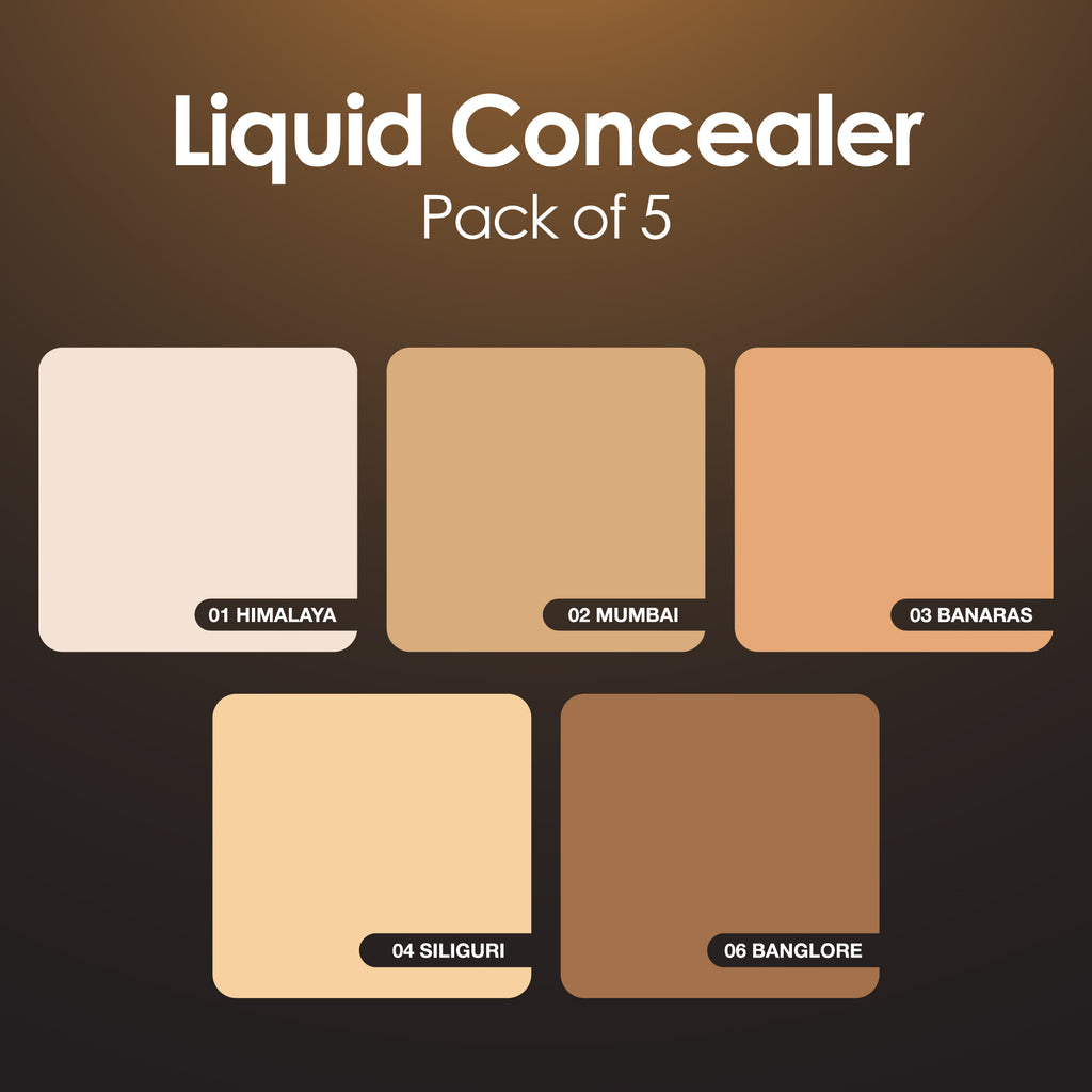 Pack of 5 - High Cover Liquid Concealer