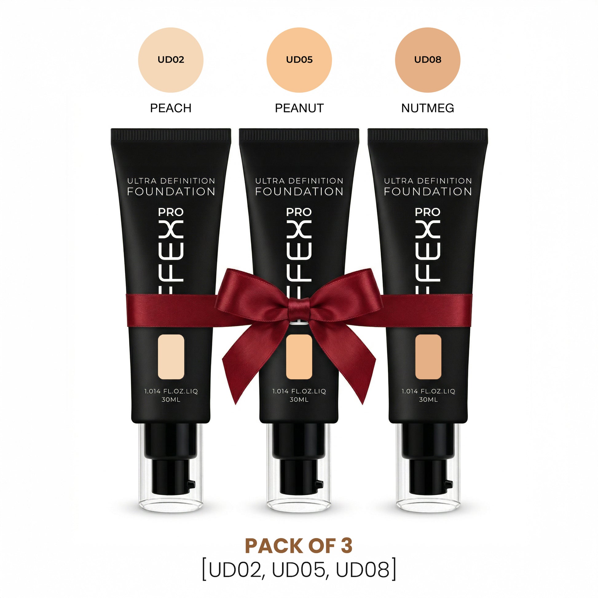 UD Foundation Trio – Light Blend (UD02/05/08)